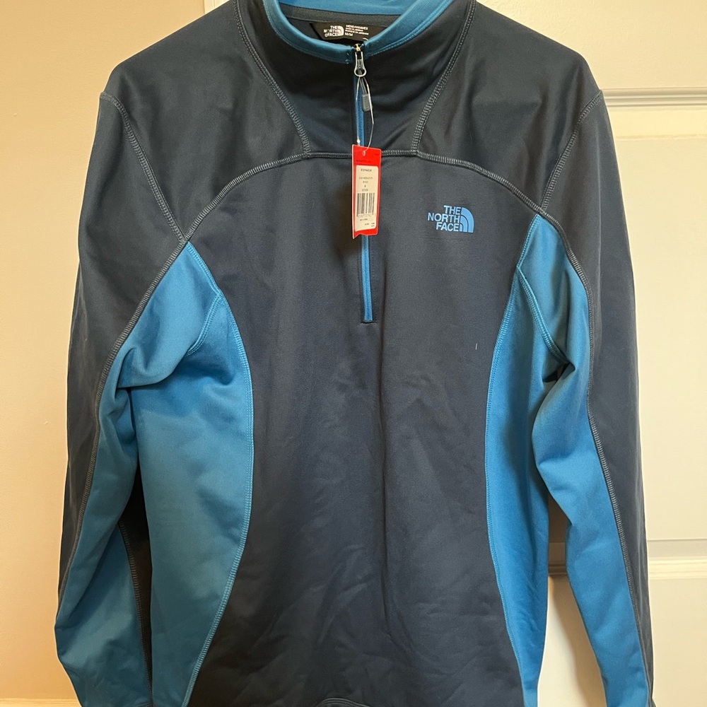 The North Face Men's Dark Blue and Light Blue Performance Jacket